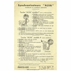 Synchronisateurs (Alva) - 1950(CAT0501)