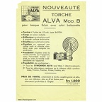 Nouveauté : torche Alva Mod. B (Alva) - 1950(CAT0503)