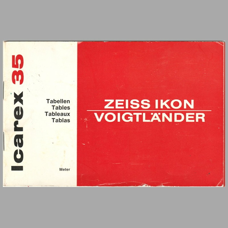 Icarex 35 - Tableaux (Zeiss Ikon) - 1968(CAT0511)