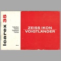 Icarex 35 - Tableaux (Zeiss Ikon) - 1968<br />(CAT0511)