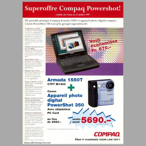 PowerShot 350 (Canon) - 1997(CAT0544)