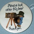Badge : « Please look after this bear, thank you »<br />(GAD0020)