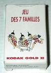 Jeu des 7 familles Kodak Gold II