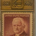Pendentif : timbre de Georges Eastman(GAD0219)