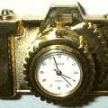 Petite horloge de table, dorée(GAD0492)