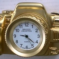 Petite horloge de table, dorée(GAD0549)