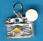 Pendentif : appareil compact(objectif jaune)(GAD0738)