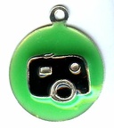 Pendentif : Appareil sur fond vert(GAD0856)