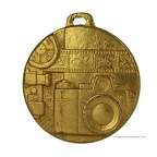 Médaille ou pendentif doré(Ø = 40 mm)(GAD1412)