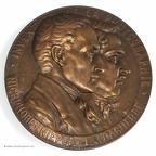 Médaille : Niépce et Daguerre(Ø = 68 mm)(GAD1499)