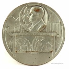 Médaille : Niépce et Daguerre(Ø = 50 mm, argentée)(GAD1642)