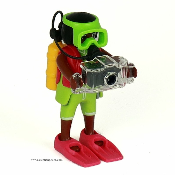 Plongeur photographe (Playmobil) - 2020(series 18, 70370)(GAD1656)