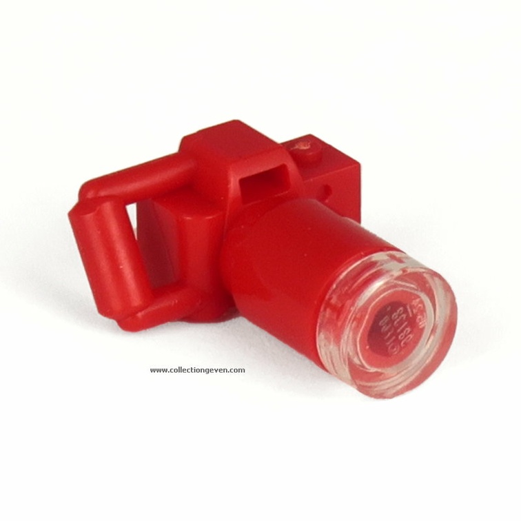Appareil photo rouge avec téléobjectif (Lego) - ~ 2010(Minifigures 30089b)(GAD1692)