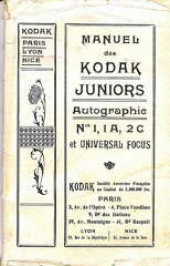 Kodak Juniors Autographic N° 1, 1A, 2C et Universal Focus(MAN0012)