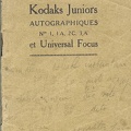 Kodaks Juniors Autographic N° 1, 1A, 2C, 3A et Universal Focus<br />(MAN0013)