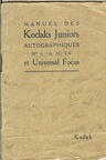 Kodaks Juniors Autographic N° 1, 1A, 2C, 3A et Universal Focus(MAN0013)