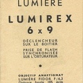 Notice : Lumirex (Lumière)<br />(MAN0018)
