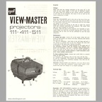 View-Master projecteurs 111, 411, 511(MAN0090)