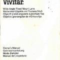 Objectif grand-angle (Vivitar)<br />(MAN0111)