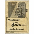 Notice : Bessa 6,3 (Voigtländer) - 1933<br />(MAN0128)
