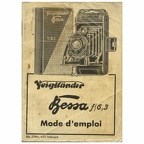 Notice : Bessa 6,3 (Voigtländer) - 1933(MAN0128)
