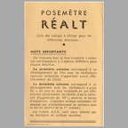 Notice : posemètre Réalt - 1952(MAN0151a)