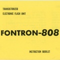 Notice : flash 808 (Fontron)<br />(MAN0187)