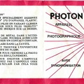 Notice : Photon, Model W272(MAN0235)