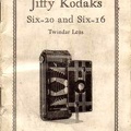 Notice : Jiffy Six-20 and Six-16 (Kodak)<br />(MAN0313)