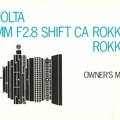 Rokkor 35 mm f2,8 Shift CA (Minolta)(MAN0375)