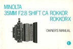 Rokkor 35 mm f2,8 Shift CA (Minolta)(MAN0375)