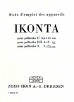 Notice : Ikonta (Zeiss Ikon)(MAN0410)