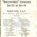 Notice : Brownies Juniors Six-20 et Six-16 (Kodak)<br />(MAN0466)