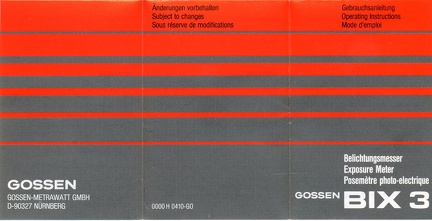 Bix 3 (Gossen) - 1993(MAN0500)