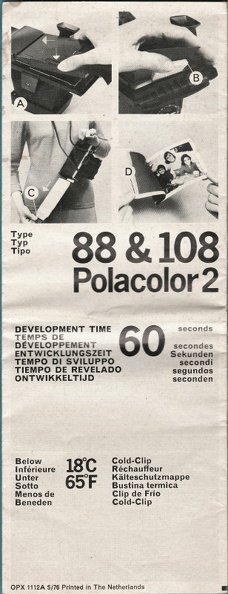 polaroid polacolor 2 type 108