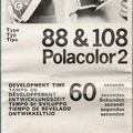Polacolor 2 Type 88 & 108 (Polaroid) - 1976<br />(MAN0507)
