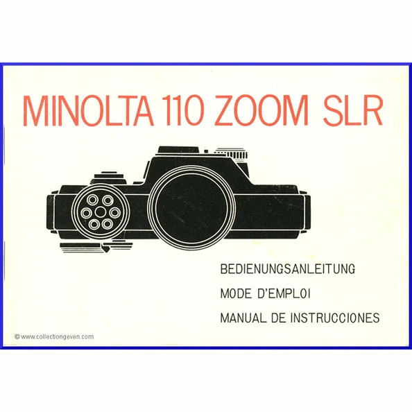 MAN0562
-
Appareil : 110 Zoom SLR
Marque : MINOLTA
Date : ~ 1976
Langues : de, fr, es
Réf. notice : 110Z 706 M-B2
Pages : 72 ; Format : 134 x 92 mm
Commentaires :
Appareil de la collection :
MAN0562_01.jpg