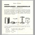 Cuve Souplinox Universelle (Prestinox)(MAN0620)