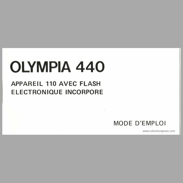 Notice : Autoflash 440 (Olympia)(MAN0645)