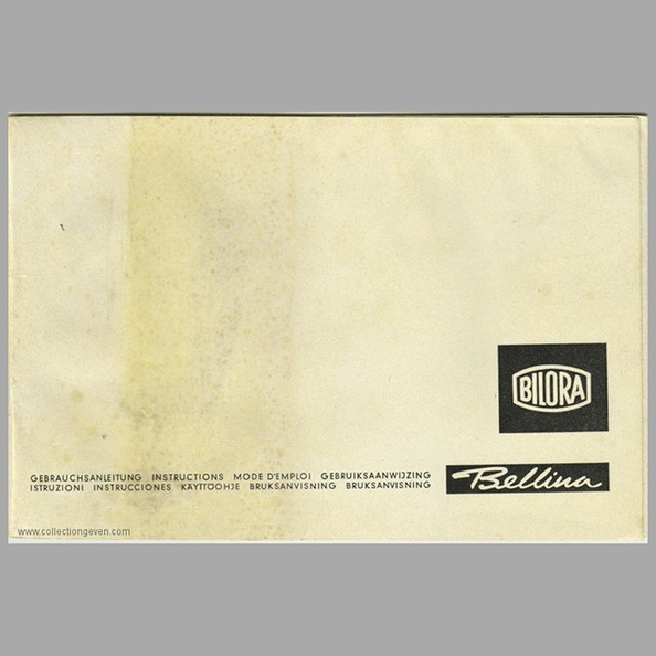 Notice : Bellina (Bilora) - 1963(MAN0664)