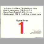 Macro-zoom 1:3,5 / 70-210 (Vivitar)(MAN0731)