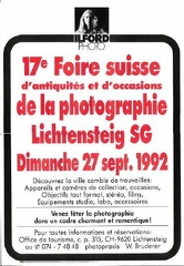 17ème foire suisse de Liechtensteig(NOT0002)
