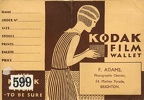 Pochette : Kodak Film wallet(F. Adams, Brighton)(NOT0278)