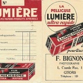 Pochette : Lumière Lumichrome<br />(F. Bignon, Gisors)<br />(NOT024)