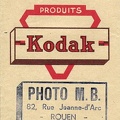 Pochette : Kodak<br />(Photo M. B., Rouen)<br />(NOT0312)