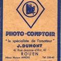 Pochette : Photo-Comptoir(J. Dumont, Rouen)(NOT0314)