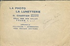 Carte de visite : G. Chartier, Tours(NOT0457)