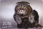 Calendrier : chat posé sur un Zenit - 2016(NOT0585)