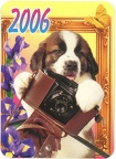 Calendrier : chien avec un Photax - 2006(NOT0601)