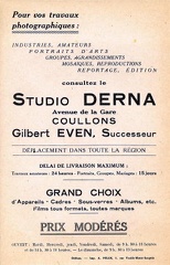 Studio Derna, Gilbert Even, Coullons - 1950(NOT0615)